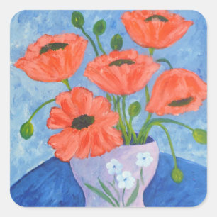 Adesivo Quadrado Papas No Vase Sticker