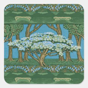 Adesivo Quadrado Papel de parede Vintage May Tree Forest de Walter
