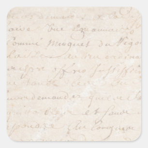 Adesivo Quadrado Papel-pergaminho retrorreflector francês Vintage 1