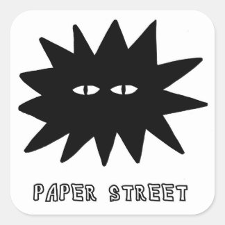 Adesivo Quadrado Paper Street Square Star Sticker
