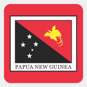 Adesivo Quadrado Papua Nova Guiné
