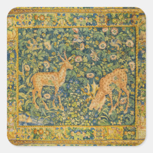 Adesivo Quadrado PAR DE CERVEJA FALTO,FLORES DE FANTASIA GÓTICA,Ve