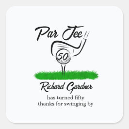 Adesivo Quadrado Par Off for an UnForeGettable 50th Birthday Party