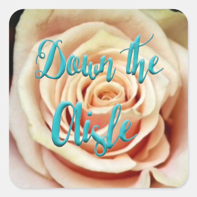 Adesivo Quadrado Para Baixo Os Vinhetas De Casamento Da Águia (Frente)