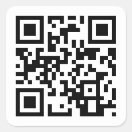 Adesivo Quadrado Parabéns para você Código QR