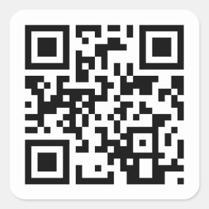 Adesivo Quadrado Parabéns para você Código QR