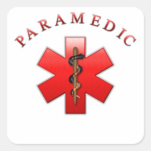 Adesivo Quadrado Paramédico