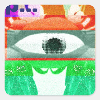 Adesivo Quadrado Pare!