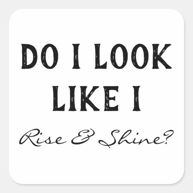 Adesivo Quadrado Pareço-Me Com Um Colega De Trabalho De Desvio Notu (Frente)