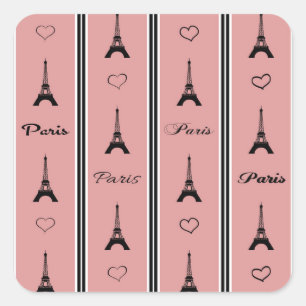 Adesivo Quadrado Paris