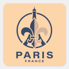 Adesivo Quadrado Paris França Europa