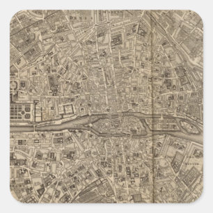 Adesivo Quadrado Paris France