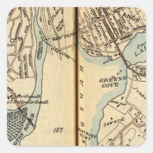 Adesivo Quadrado Parque de Harmon, New York