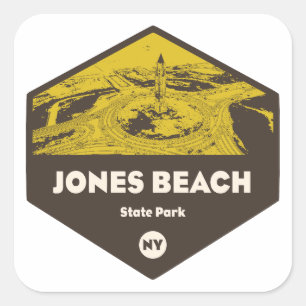 Adesivo Quadrado Parque Estadual Jones Beach Nova York