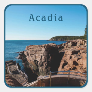 Adesivo Quadrado Parque Nacional Acadia Thunder Hole Maine