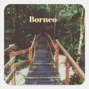 Adesivo Quadrado Parque Nacional Bako - Bornéu