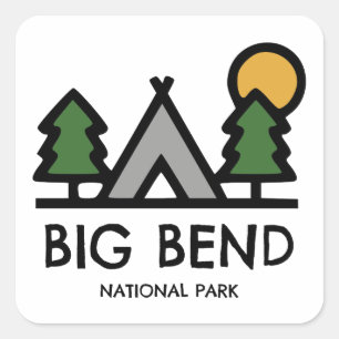 Adesivo Quadrado Parque Nacional Big Bend