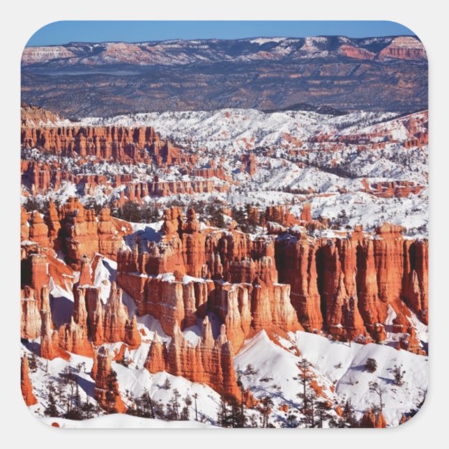 Adesivo Quadrado Parque Nacional Bryce Canyon (Frente)