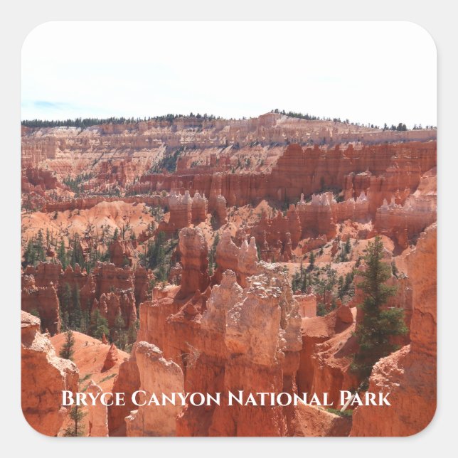 Adesivo Quadrado Parque Nacional Bryce Canyon (Frente)