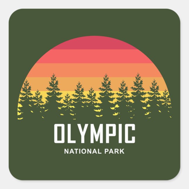 Adesivo Quadrado Parque Nacional da olimpiadas (Frente)