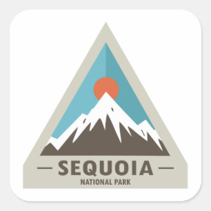 Adesivo Quadrado Parque nacional de sequóia
