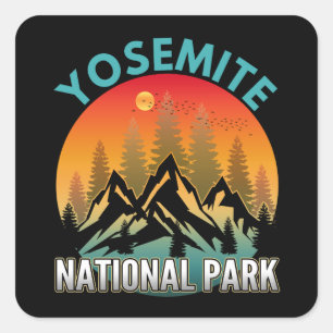 Adesivo Quadrado Parque Nacional de Yosemite