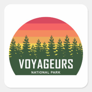Adesivo Quadrado Parque Nacional dos Voyageurs