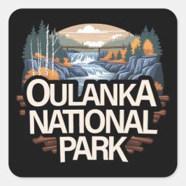 Adesivo Quadrado Parque Nacional Oulanka Finlândia