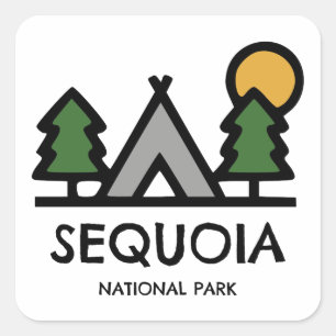 Adesivo Quadrado Parque Nacional Sequoia