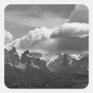 Adesivo Quadrado Parque Nacional Torres Del Paine, Cuernos e