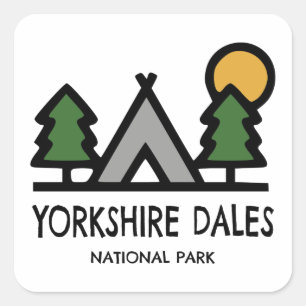 Adesivo Quadrado Parque Nacional Yorkshire Dales