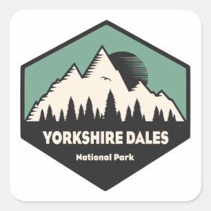 Adesivo Quadrado Parque Nacional Yorkshire Dales