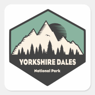 Adesivo Quadrado Parque Nacional Yorkshire Dales