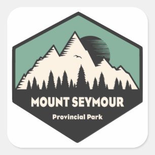 Adesivo Quadrado Parque Provincial Mount Seymour