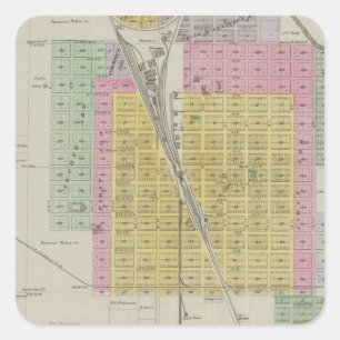 Adesivo Quadrado Parsons, Labette County, Kansas