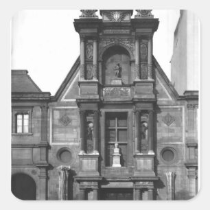 Adesivo Quadrado Parte central do fa�ade principal