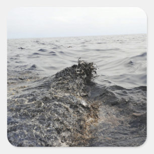 Adesivo Quadrado Parte de uma maré negra no Golfo do México