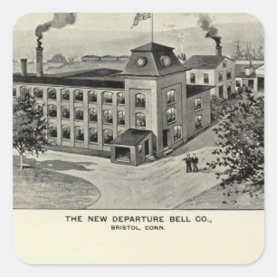 Adesivo Quadrado Partida nova Bell Co, cutelaria Co de Miller Bros