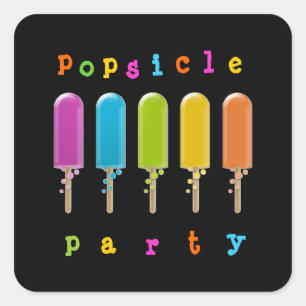 Adesivo Quadrado partido do popsicle