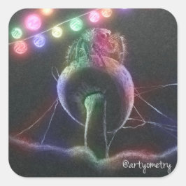 Adesivo Quadrado Partido Introduzido