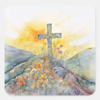 Adesivo Quadrado Páscoa