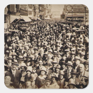 Adesivo Quadrado Páscoa Parade Atlantic City New Jersey Boardwalk