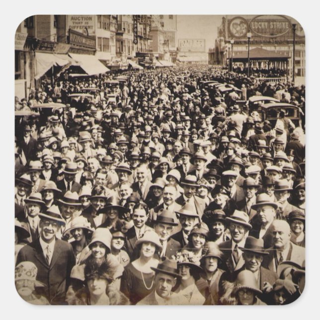 Adesivo Quadrado Páscoa Parade Atlantic City New Jersey Boardwalk (Frente)