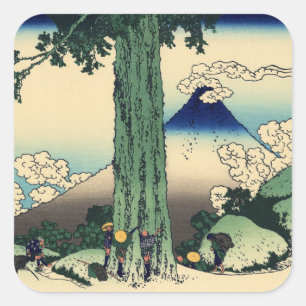 Adesivo Quadrado  Passagem de Mishima na província de Kai