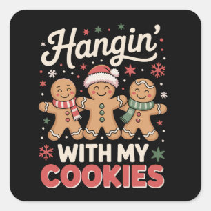 Adesivo Quadrado Passando o Tempo Com Meus Cookies Professor de Nat