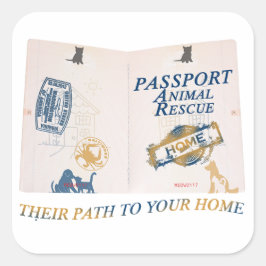 Adesivo Quadrado Passport Sticker
