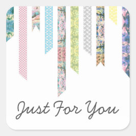 Adesivo Quadrado Pastas de fita de Washington | FAZER & Artesanatos