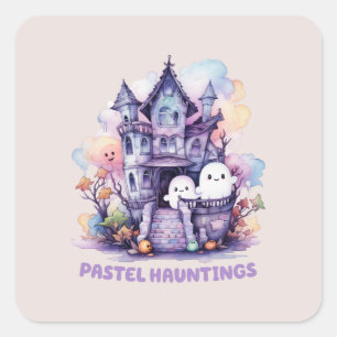 Adesivo Quadrado Pastel Haunings