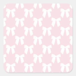 Adesivo Quadrado Pastel Rosa Bebê Com Arcos Brancos