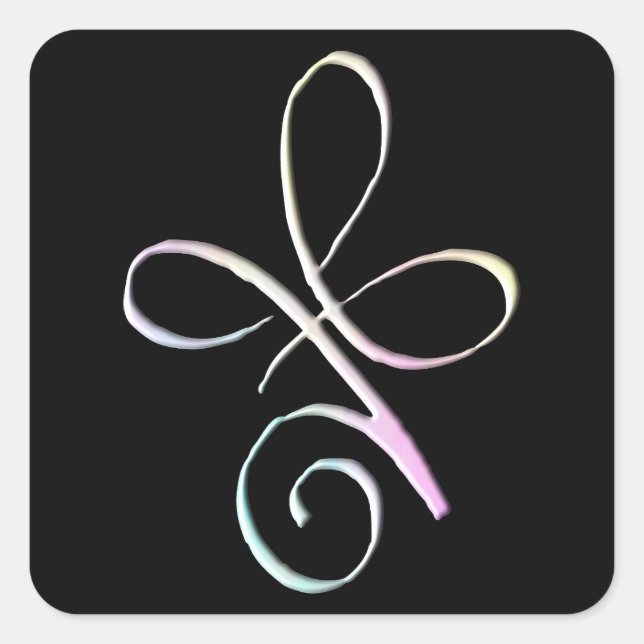 Adesivo Quadrado Pastel Unconditional Love (Frente)